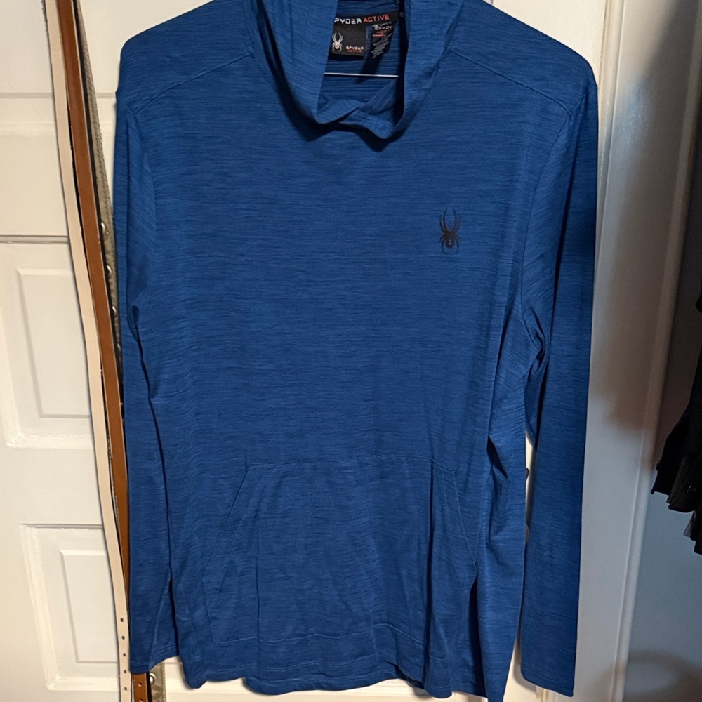 Spyder Men's Long Sleeve Shirt in Deep Blue